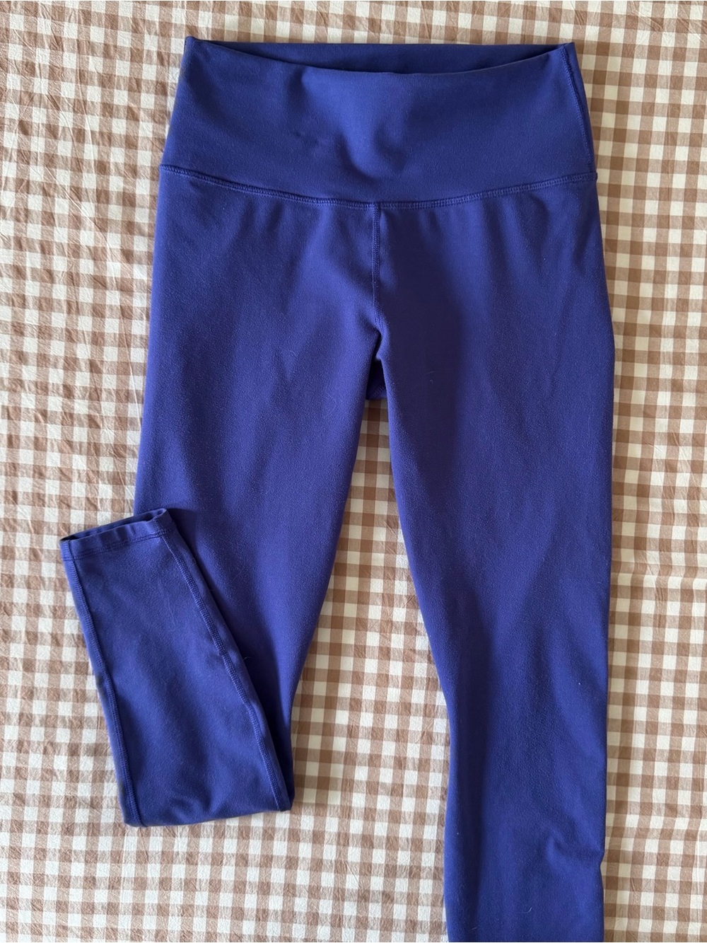 Fabletics Powerhold High Waisted 7/8 Deep Purple Gym Leggings Small S